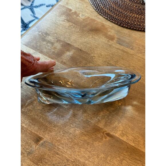 Michael Shearer Spirit Art Glass Oval Bowl Signed Dated - Picture 10 of 12
